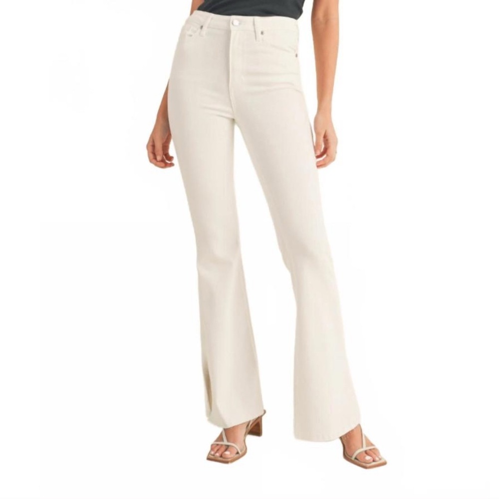 Women's White Flare Jeans